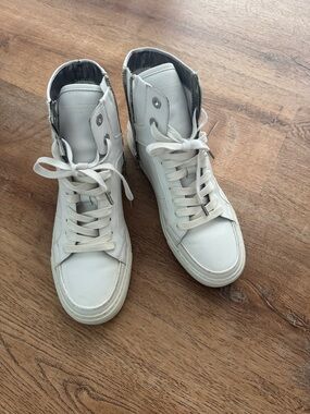 White High-Top Sneakers